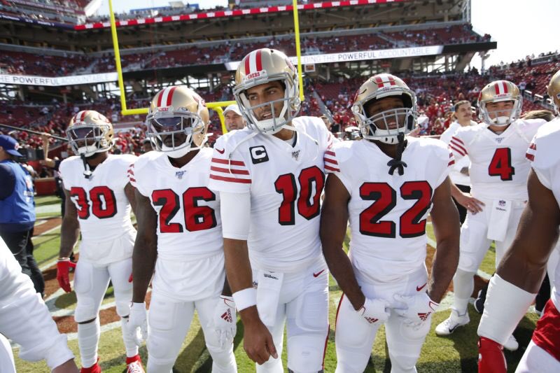 49ersSportsTalk's tweet image. Cleanest uniform in the entire NFL:
🔥 #49ers All White Alternates 🔥