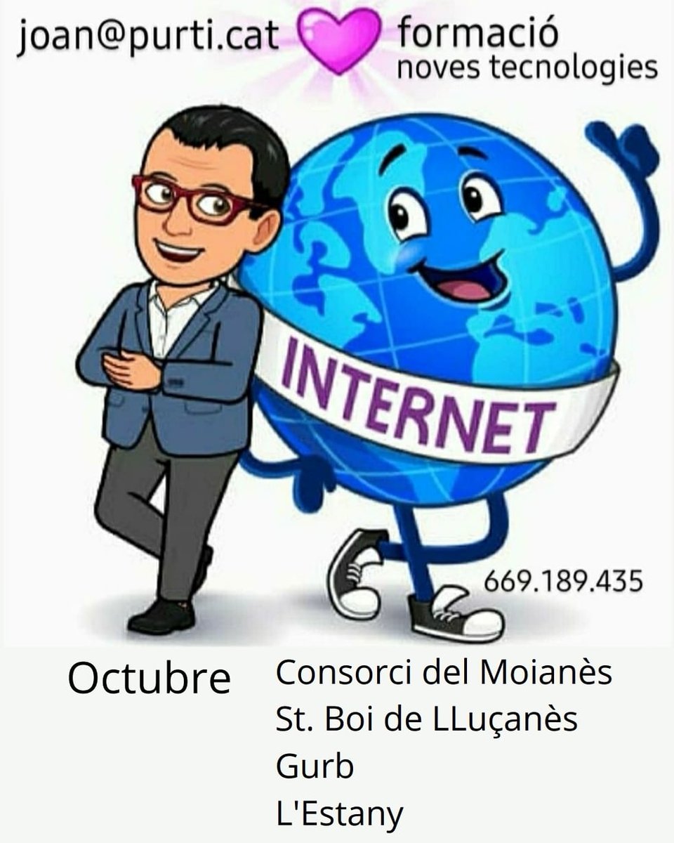 CatPurti's tweet photo. #novestecnologies #cursos #formacio @JoanPurtiOrtiz https://t.co/yFDcITBqVN