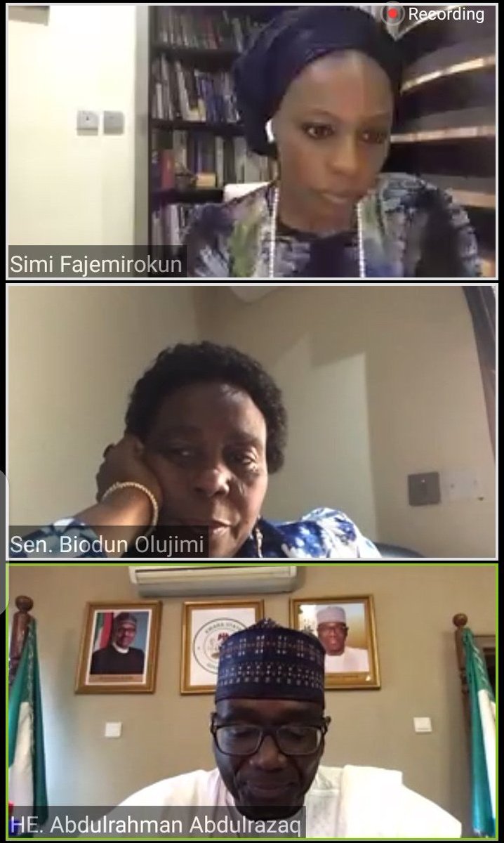 peng_writer's tweet photo. @RealAARahman on appointing record number of women into his cabinet
"I didn't do it to achieve a record. I know how women have help me to build my private firm and I know they can help me to deliver good governance to the people of Kwara"
#WIMPOL
#2020WIMPOLWebinar https://t.co/WTwvZiqWa0