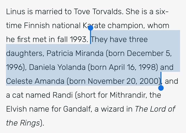 Today I discovered that Linus Torvalds embedded his own birthday and the birthdays of his daughters into the magic numbers of the reboot() system call :)