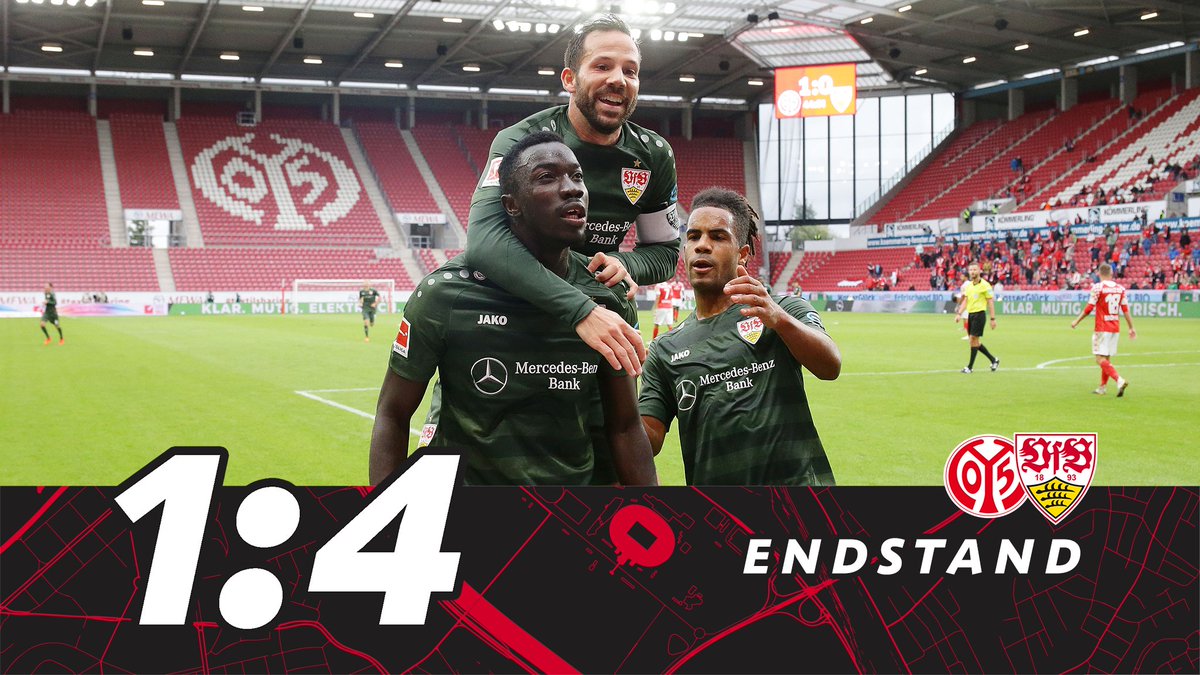 Aufgedreht, Spiel gedreht und die drei Punkte in Mainz geholt. Ganz stark, Jungs 💯‼️

#M05VfB 1:4