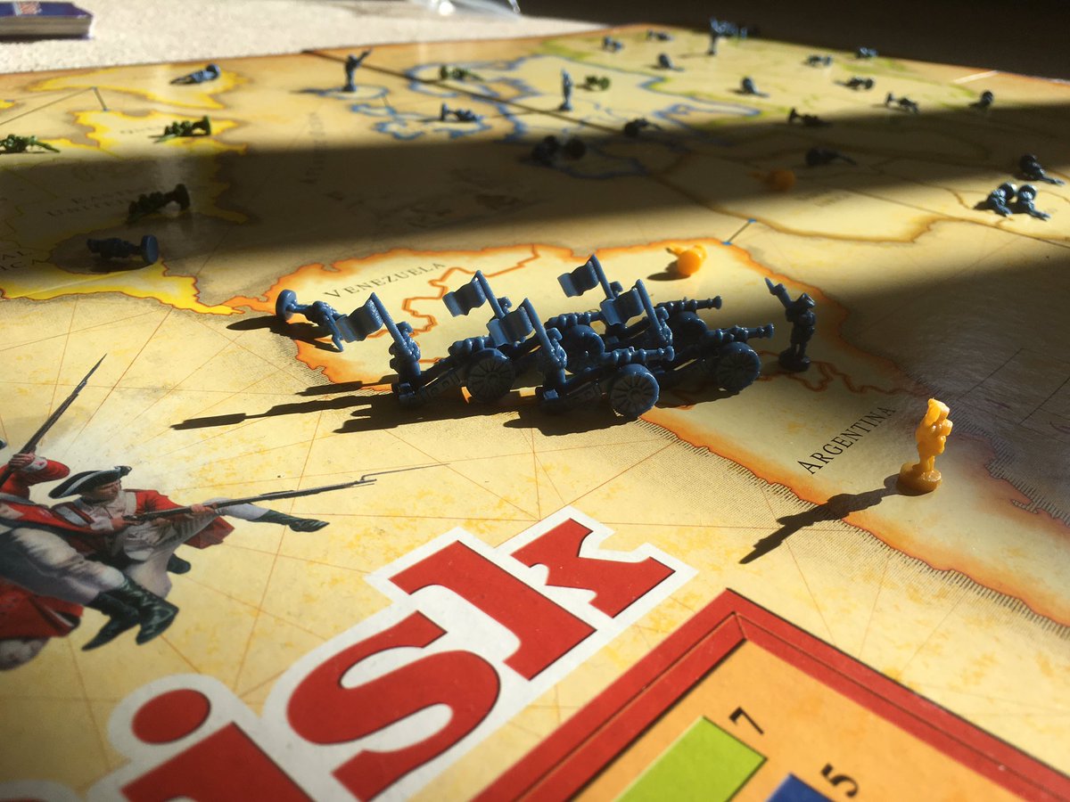 Let’s just say that Joseph and I won at Risk against Jess and Noah.