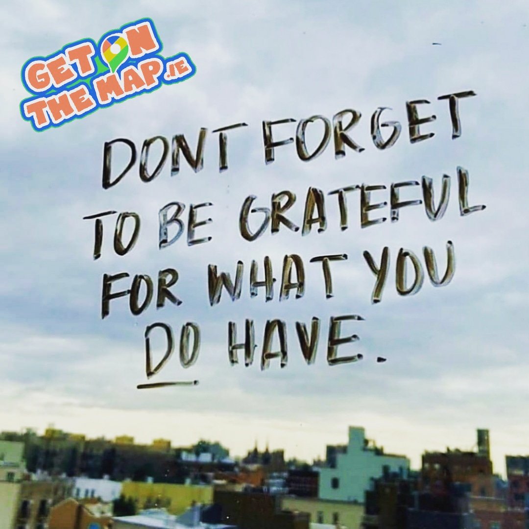 getonthemap_ie's tweet image. It&apos;s easy to get lost in the negative.
Gratitude is the best way to feel positive in life 🙏 ❤️
Someone in this world is dreaming of the life you have right now, take a step back and appreciate the now 😊
.
.
.
.
#getonthemap #gotm  #smallbusinessireland #businessinireland #sme