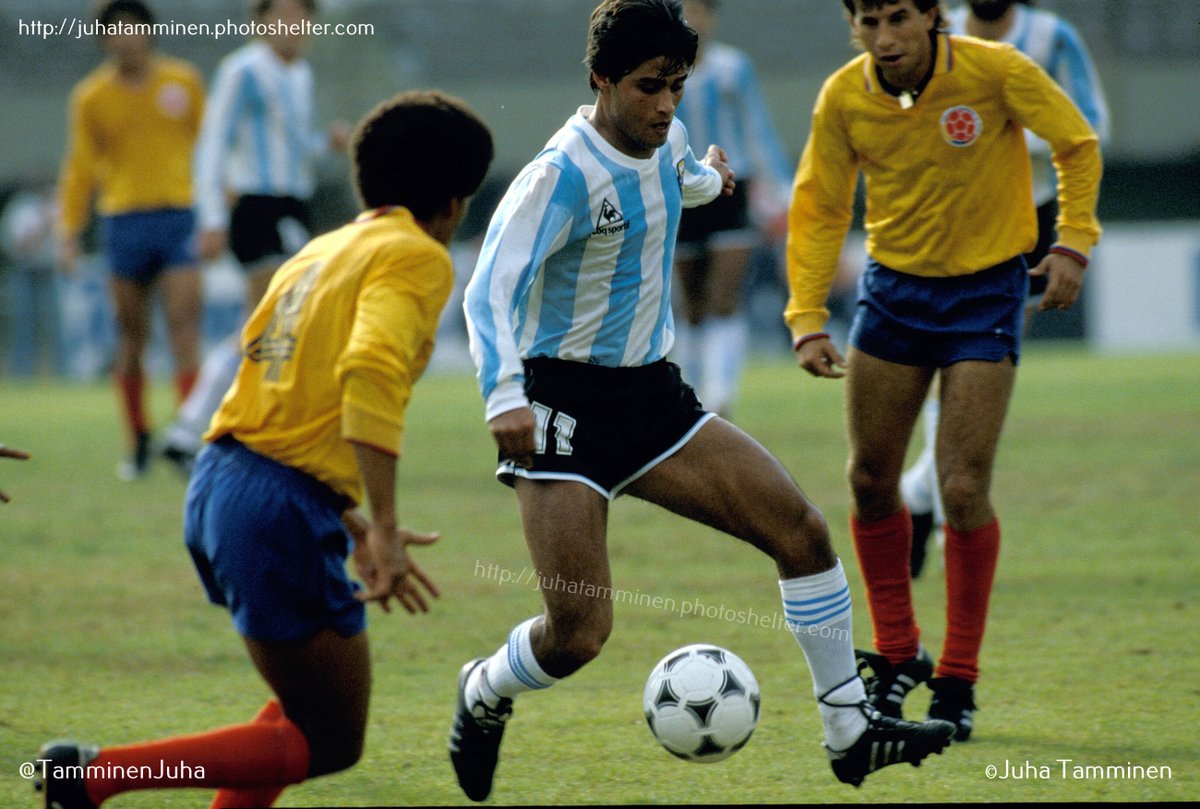 José Percudani en el partido de tercer puesto de la Copa America 1987 contra Colombia, 11 de julio en el Monumental. #JosePercudani #CopaAmerica1987 #Argentina #ARGvCOL