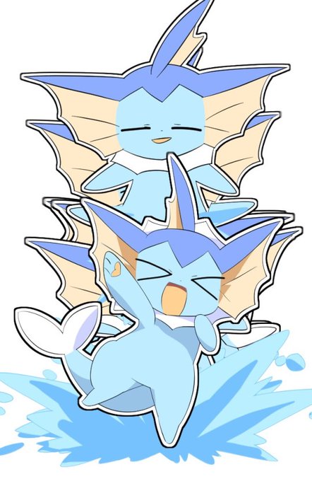 シャワーズを動かしている 