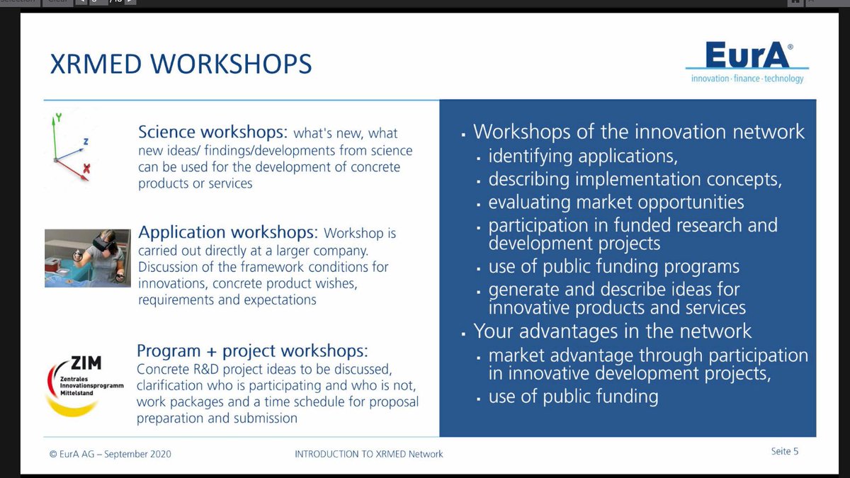 27/ Harald Eifert, talked about EurA AG's consulting services, as well as their XRMed workshops & innovation network https://www.xrmed.de/ 