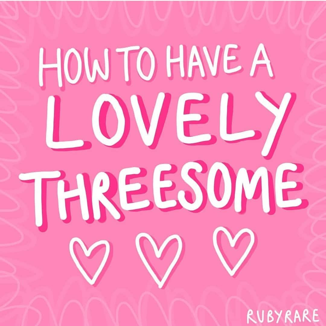 fatn__x's tweet photo. Threesome's are great, but navigating them can be tricky! Here's a handy guide to help you get the most out of them 💕⁣

#threesomes #weekendplans #howtothreesome #aguide #enjoysex #sexpositive #sexpositivity #sexguide #howto #selflove #3some #3sum #rubyrare #threesome https://t.co/aLHqMuOlrR