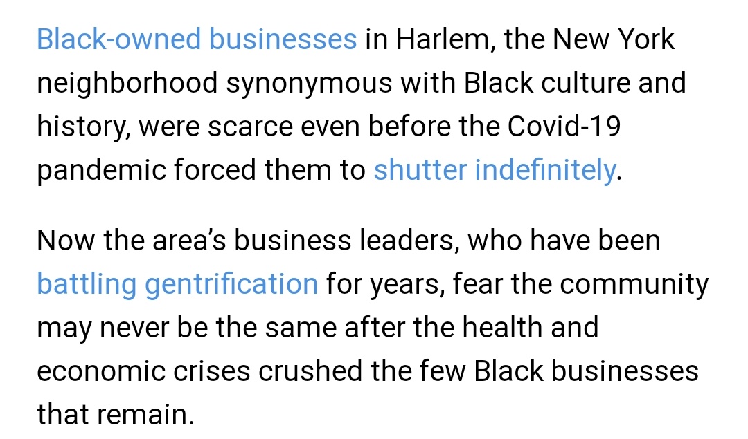 Harlem is fighting to save its remaining Black-owned businesses.   #SupportBlackBusinesses   #COVIDSmallBusinessCrisis  https://ktvz.com/money/202...