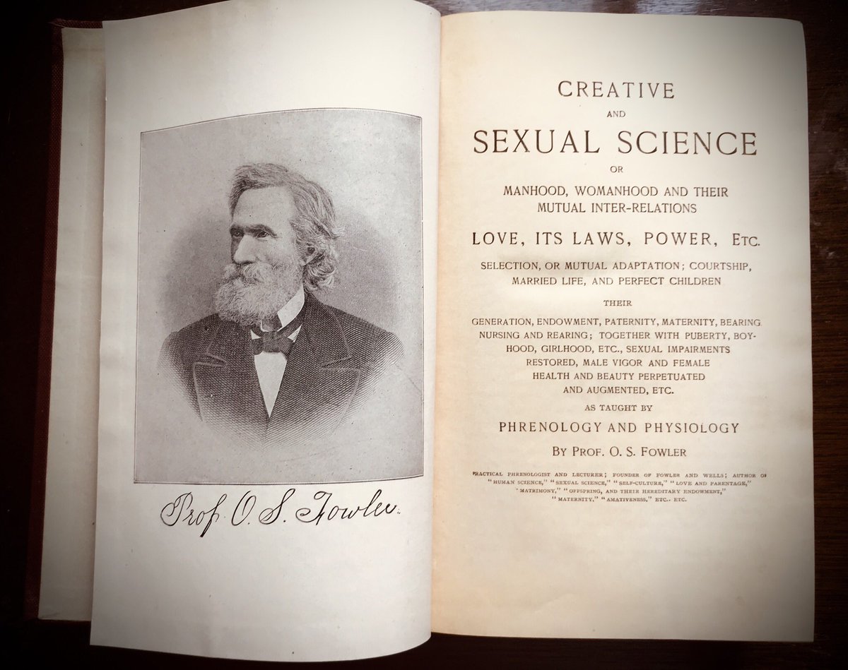 I’ve had this book for awhile, and thought I’d share. It’s just got some of the most wacky examples of ol’timey, “science.” Phrenology, eugenics, sexual self help and what not to do with your naughty bits cause God...this book has it all. Thread
