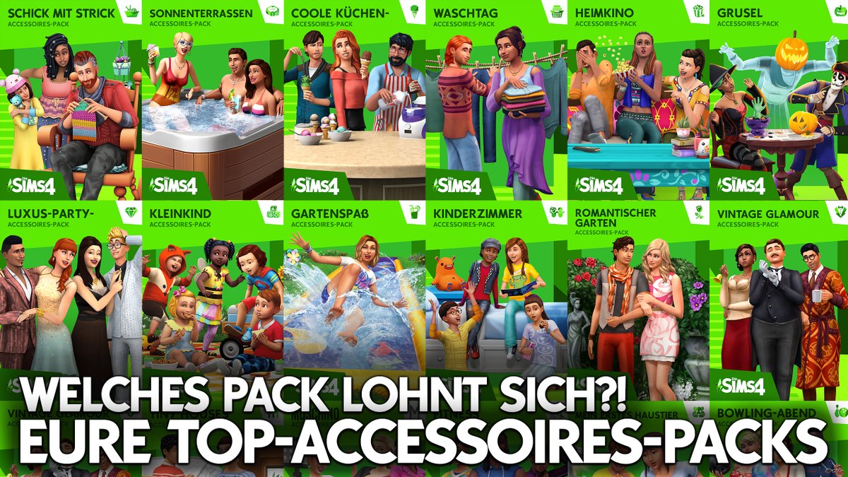 SimFans's tweet photo. EURE TOP-Accessoires-Packs: Tausende aus der Community haben abgestimmt - um 18 Uhr gibts die Ergebnisse als Premiere: https://t.co/nvpua5H6yK #TheSims4 #Sims4 #stuffpacks #accessoires #packs #sims4packs #toppacks #top #toplist https://t.co/MXpxSgBsFa