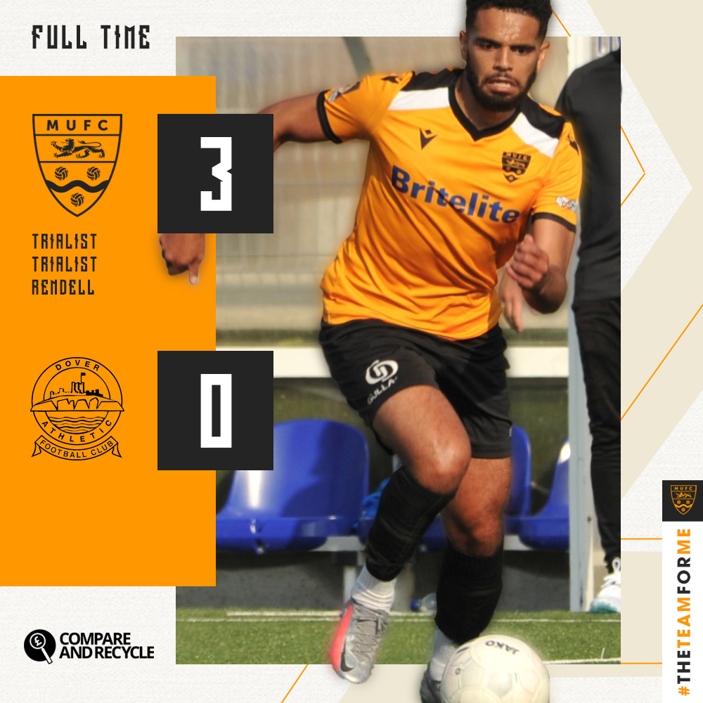 ⚽️ The Stones ended preseason in style here at Gallagher Stadium with a 3-0 win over Dover Athletic.

Goals from Trialist, Trialist (Not related) and Rendell.