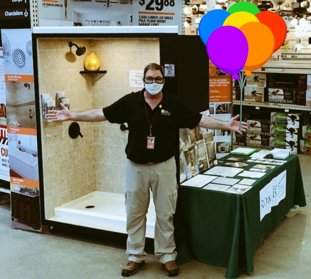 Super Services Saturday‼️ Today we're at The Mighty Montgomeryville Home Depot #FreeEstimates #NewBath 🛁🚿  #LetUsDoItForYou