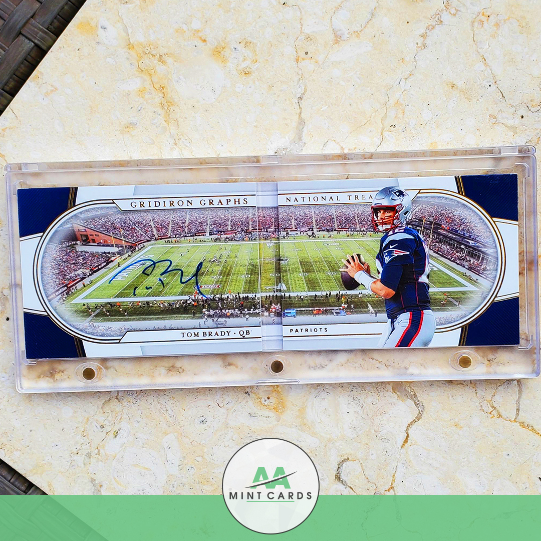 🔥📢Rare card alert!📢🔥 #GridironGraphs National Treasures #Autographed @TomBrady #NewEnglandPatriots card is #Stunning with it's unique articulate #design. Buy this and more at our store: https://t.co/Y4ev4qO2Po
.
.
.
.
.
#aamintcards #mintcondition #Brady12 #TB12 #Patriots https://t.co/jZONzp5ajE