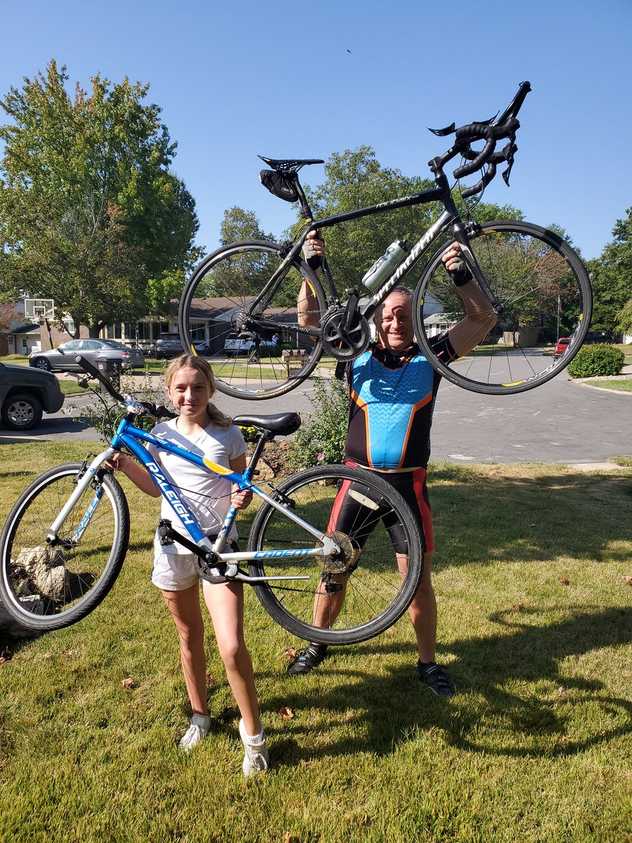 Michael70777330's tweet photo. #bikemsinsideout 
Raising our bikes for raising money for MS https://t.co/c186JdiJXD
