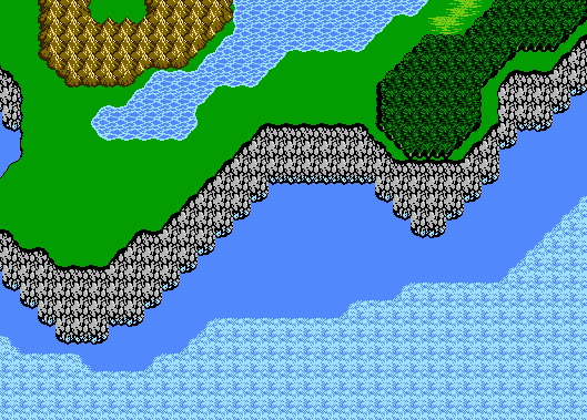 -types of forest, and only some between grasslands. It remained mostly the same for all of the NES releases, with III adding more detail to the spritework, but conceptuall its the same. There is, also, a haphazardness to it, ecologically. I.e. rarely any indication of-