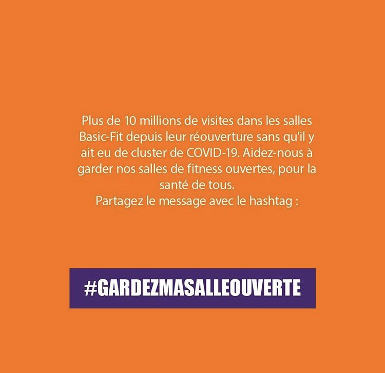 Shrt3185's tweet photo. Je soutiens mon club ! 🧡👊🏻@BasicFitFr #basicfit #nejamaisbaisserlesbras #companscaffarelli #Toulouse #salledesport #clubsdefitness #musculation #fitness #gardezmasalleouverte #jesoutiensmonclub #COVID19 #mesuresgouvernementales https://t.co/5IWwdwFqpA