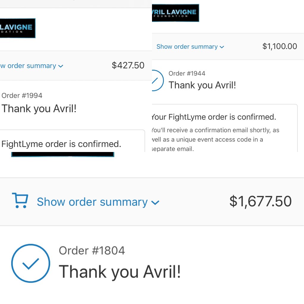 longlon22671447's tweet photo. Happy birthday @AvrilLavigne ❤️
We bought $3200 tickets to support your  virtual concert #FightLyme
Chinese fans will always support your 
You are a warrior❤️
@AvrilFoundation @LymeAlliance. https://t.co/DgJPKELhdk