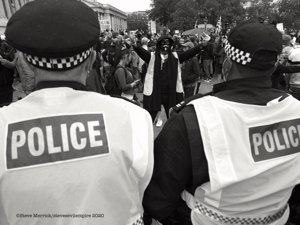 Антикоронавирусные протесты в Лондоне. 26.09.2020 