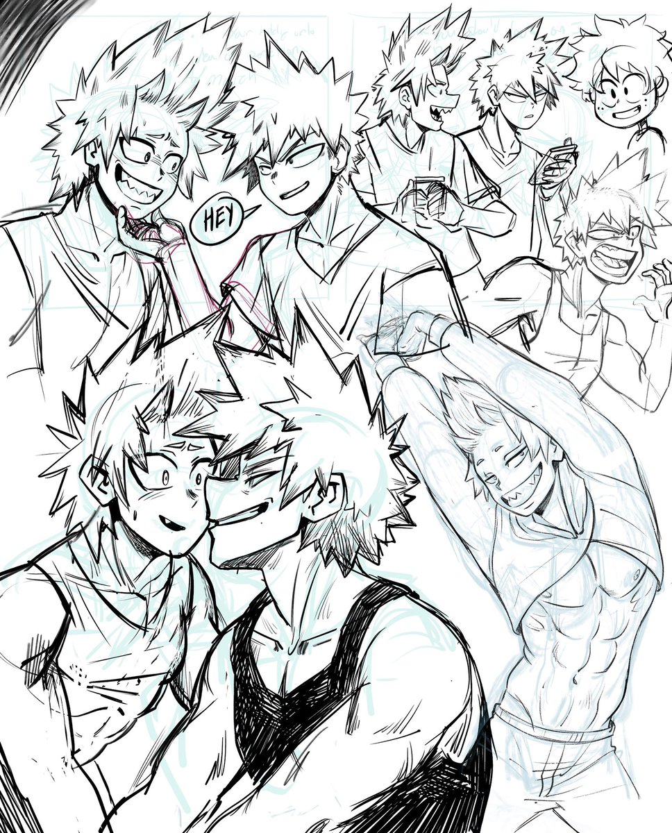 Just a big sketch dump. I'm trying to loosen up a bit and just flow.? 
