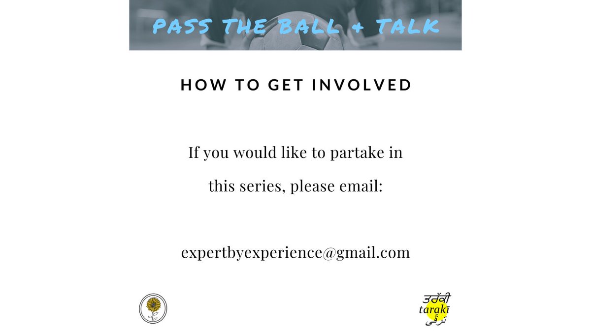 expertbyexp's tweet photo. We're super excited to introduce our new initiative in collaboration with the amazing folks @_taraki__ 🌻

The series is called 'Pass the Ball + Talk'.

This initiative is designed to encourage reflection in those who identify as men💛

DM or email us if you want to get involved! https://t.co/78P87FRSnZ