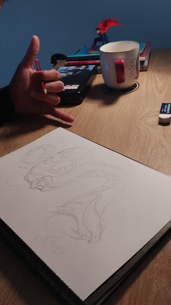 FoxComics2's tweet photo. Alrighty fellow Twitter users fox is gonna take a lil break on the usual comic book sketches and as a tribute to this scary time we all seem to be going through and halloween is also approaching were gonna go a bit dark... so stay tuned and enjoy 💀✒💬🦊👾 #darkart #FoxComics https://t.co/aZo4KC8R1U