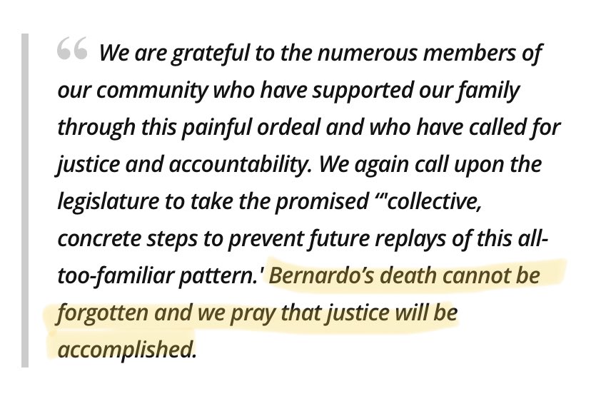 JusticeforBPC's tweet photo. It is so clear to me that pigz genuinely believe some peoples lives are just not as valuable as others. They treated Bernardos life like it was nothing. The pigz literally asked the FAMILY when they went to the scene after they heard what happened https://t.co/aNlo3GAMAQ