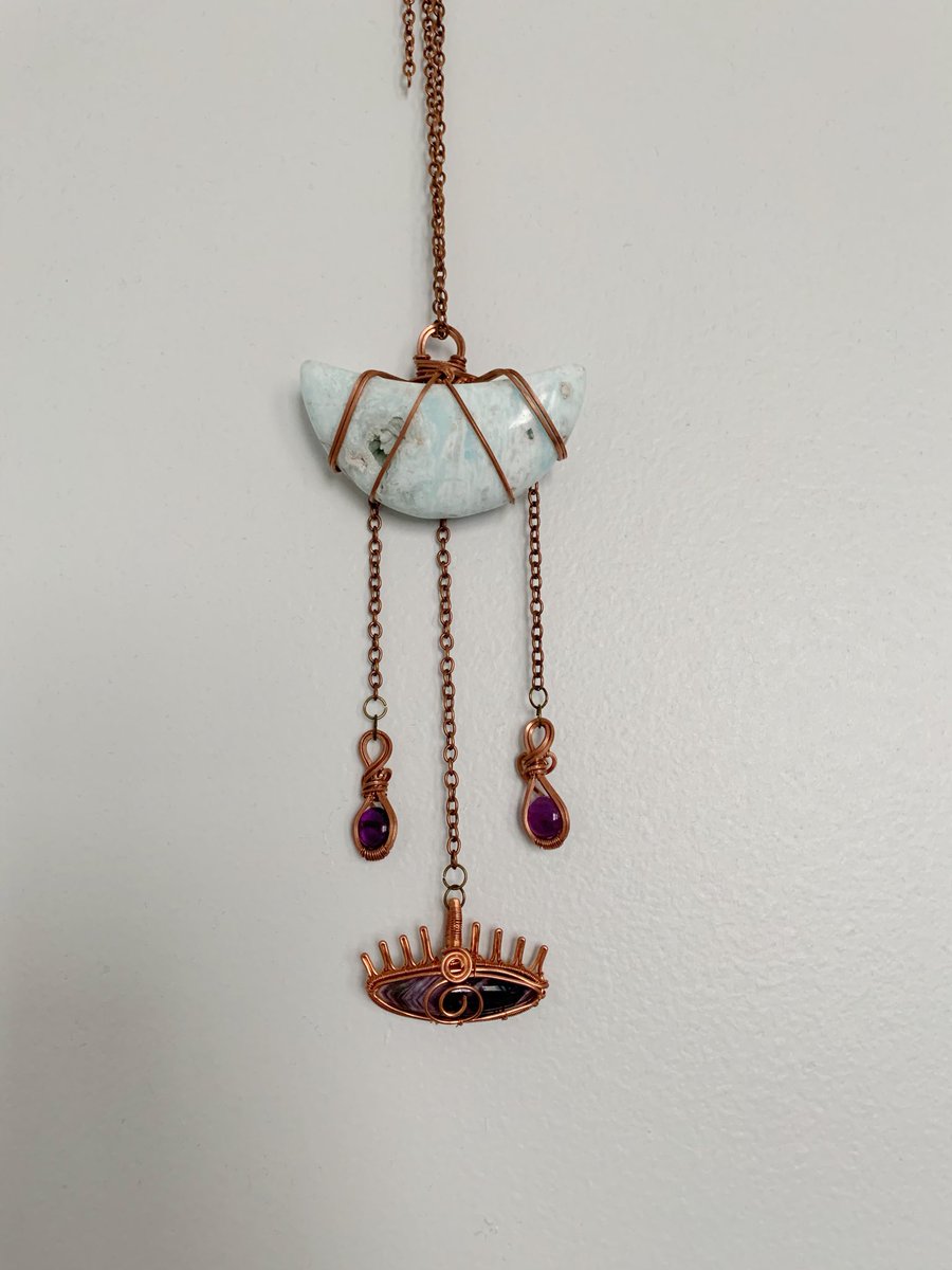 mildhippie's tweet photo. 🌜👁”Intuition” Collab Auction👁🌛
     @artbyjacstudio x @mildhippie

Rules:
-starting bid $50
-outbid by @ least $1
-tag who you outbid
-winner must be payment ready
-no private accounts
-shipping is extra

One of a kind Caribbean calcite &amp; amethyst wallhanging

~ends 6pm est~ https://t.co/JlsSMhMeCN