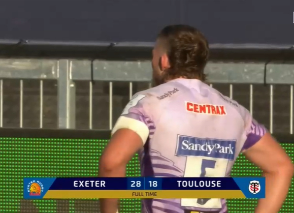 Perrugby's tweet photo. Habrá nuevo campeón en Europa. Exeter Chiefs derrotó a Toulouse y se enfrentará a Racing 92 en la final. Ambos irán por su primer título en la máxima competencia europea (17 de octubre) #EXEvTOU https://t.co/hSH0W1wXAO