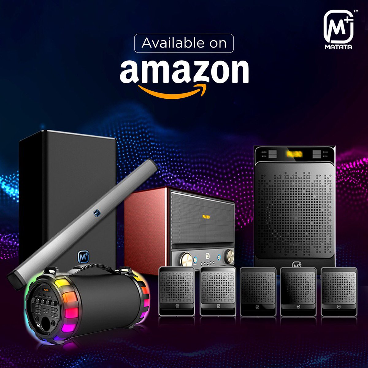 MatataIndia_Off's tweet photo. Your favourite brand is now available online. Visit our brand store at #Amazon and choose from a wide range of impressive audio products. Enjoy you music #TheMatataWay  Check out : https://t.co/kEWlK4V8pV  #HomeAudio #Music #Sound #MatataAudio @amazonIN https://t.co/55X98Ycio5