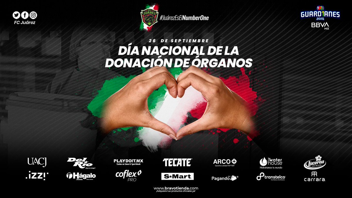 🐎💚 / 26 de Septiembre, Día Nacional de la Donación de Órganos.
#JuárezEsElNumberOne https://t.co/yioQ19ZYGJ