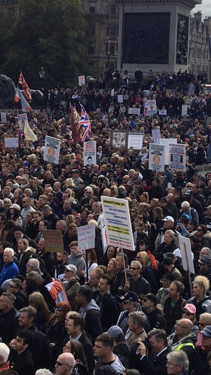 georgee1_'s tweet photo. Trafalgar Square.True freedom being shown...can you spot the #bitcoin supporters? https://t.co/ZDTlNnnuGN