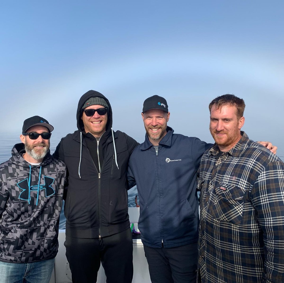 Coho Fishing out of Sooke BC has been 👌 "Foggy Sunday with the Band Of Brothers from the Lower Mainland enjoying some Fall Coho to 18 lbs. Blue Nickel Tailspin Skinny G was firing behind a UV Lemon Lime Flasher." - Pro Staff Justin Wilson of @tailspin_charters