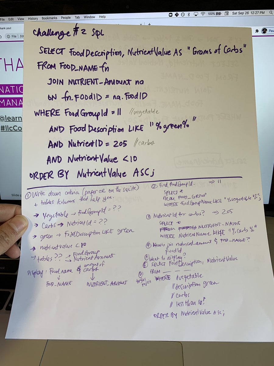 MichelleMabuyo's tweet image. wrapped up teaching for @learningcode #llcCodeDay this morning! for the learner that wanted to see my handwritten notes - here they are! I always like to write down my data tables and properties and how they link to each other. and even the queries too!