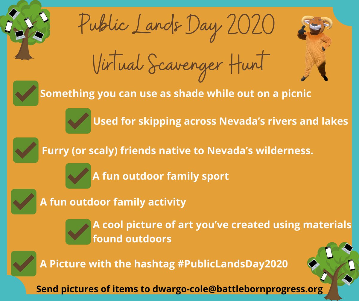 Battle Born Progress On Twitter Today Is The Day To Celebrate Nevada S Beautiful And Open Land Don T Forget To Participate In The Scavenger Hunt Winner Will Win A Prize From Rei Can T