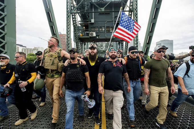 DRUGGED UP MORONS (PROUD BOYS)They think they are;• able to get away with committing crimes on camera• immune to COVID / don't need to wear a mask• better than you because of their skin color• thinking we won't notice they're high on drugsDRUG TEST THE PROUD BOYS!