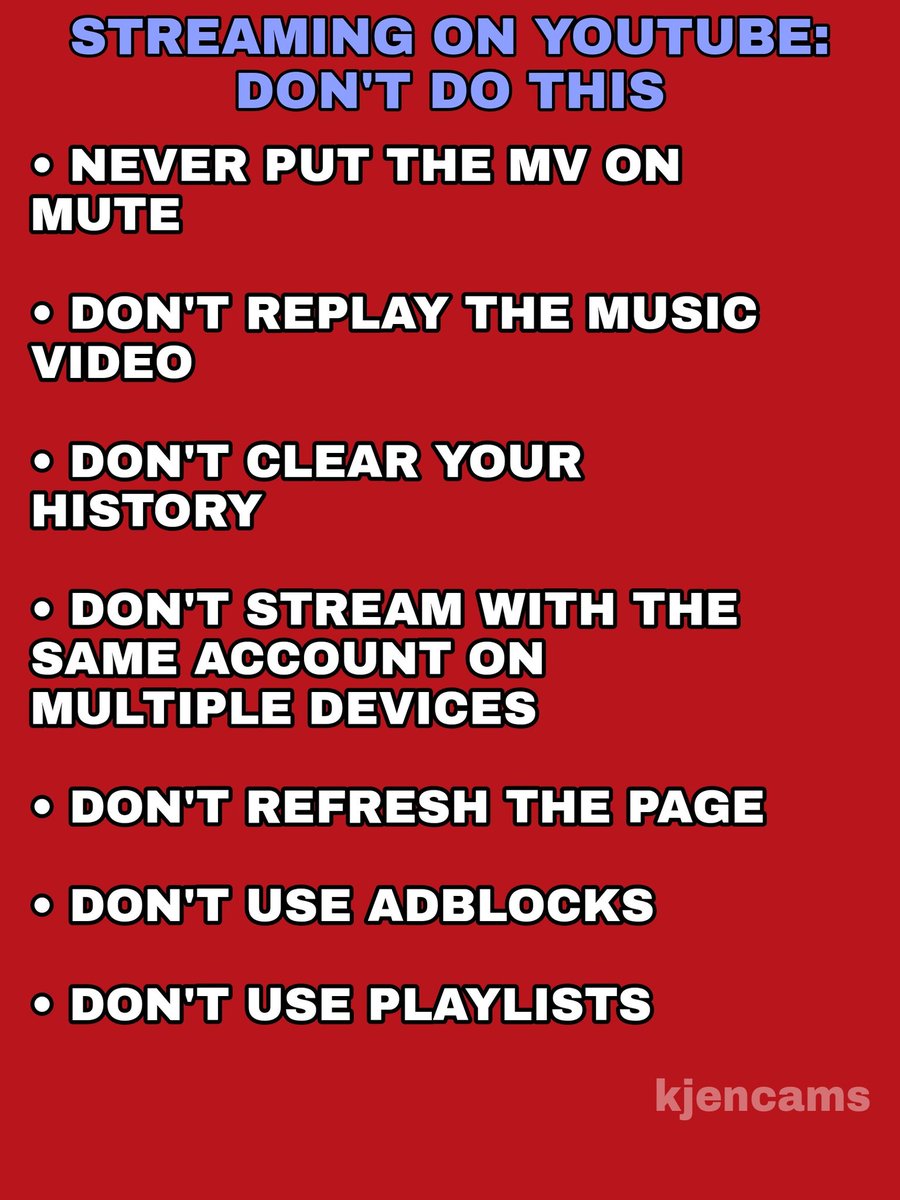  Let's start with Youtube There we will focus on the title track's Music VideoSome basic rules you should know