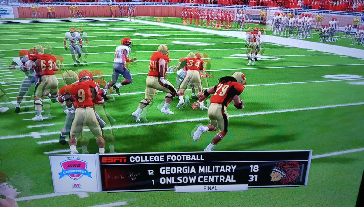 GlennMacfarland's tweet photo. WHAT A GREAT YEAR SO FAR AND WE ARE NOT DONE YET!!!! YOUR (1) CHIEFS BEAT GEORGIA MILITARY 31-18 YOUR CHIEFS ARE THE MAC CHAMPIONS!!!! #OCCFOOTBALL #MACCHAMPS #BRINGONTEXAS https://t.co/81OJfvHLL8