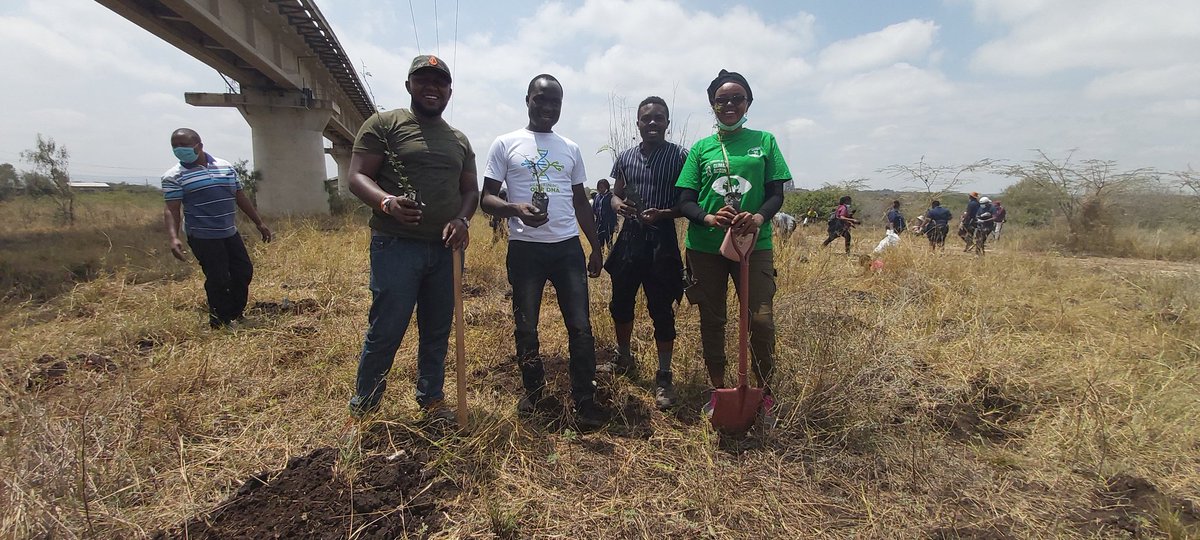 Our team representing us at a tree growing exercise organized by @themillenialenvironmentalists
.
.
A good cause towards #greeningkenya and #ClimateAction #SDG13