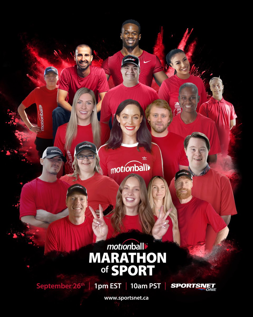 Today at 1pm ET - <a href="/motionball/">motionball</a> Marathon of Sport on <a href="/Sportsnet/">Sportsnet</a> One. 
Raising $ for <a href="/CanadaSpecialO/">SpecialOlympicsCAN</a>
