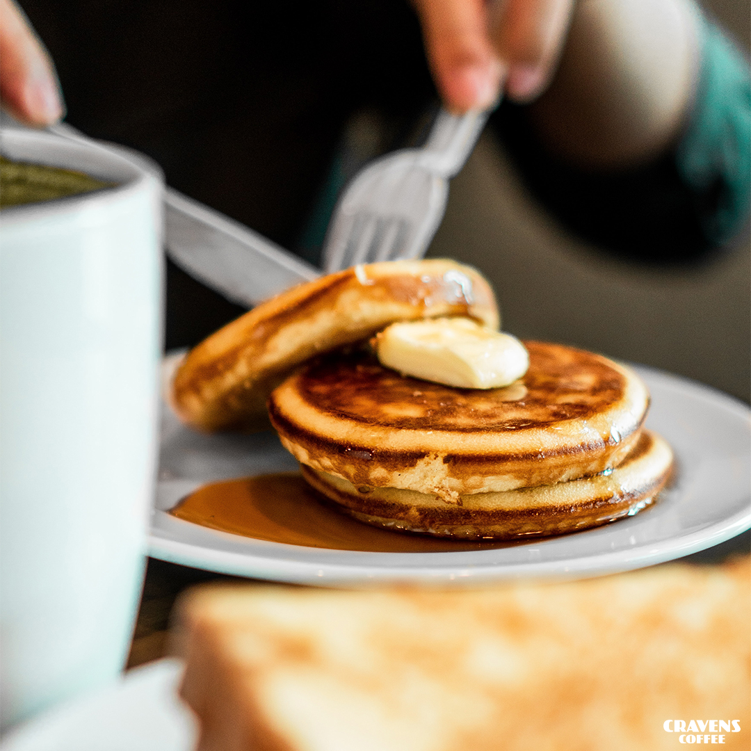 CravensCoffee's tweet photo. WAIT. It’s a Saturday AND National Pancake Day? Please tell us you’re eating a stack and drinking your Cravens! https://t.co/lmQiAVuCSv