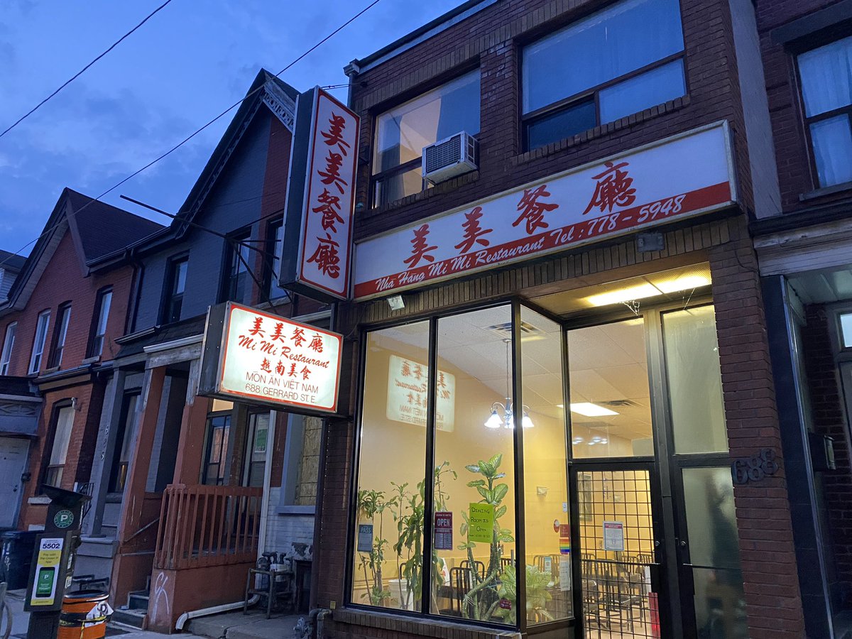 Mi mi restaurant, another institution. Nearly 30 years old this one, same family — extensive pan regional north to south menu, known for ga-chicken noodle soup dishes. The clay pot fish - Ca Kho To is excellent.