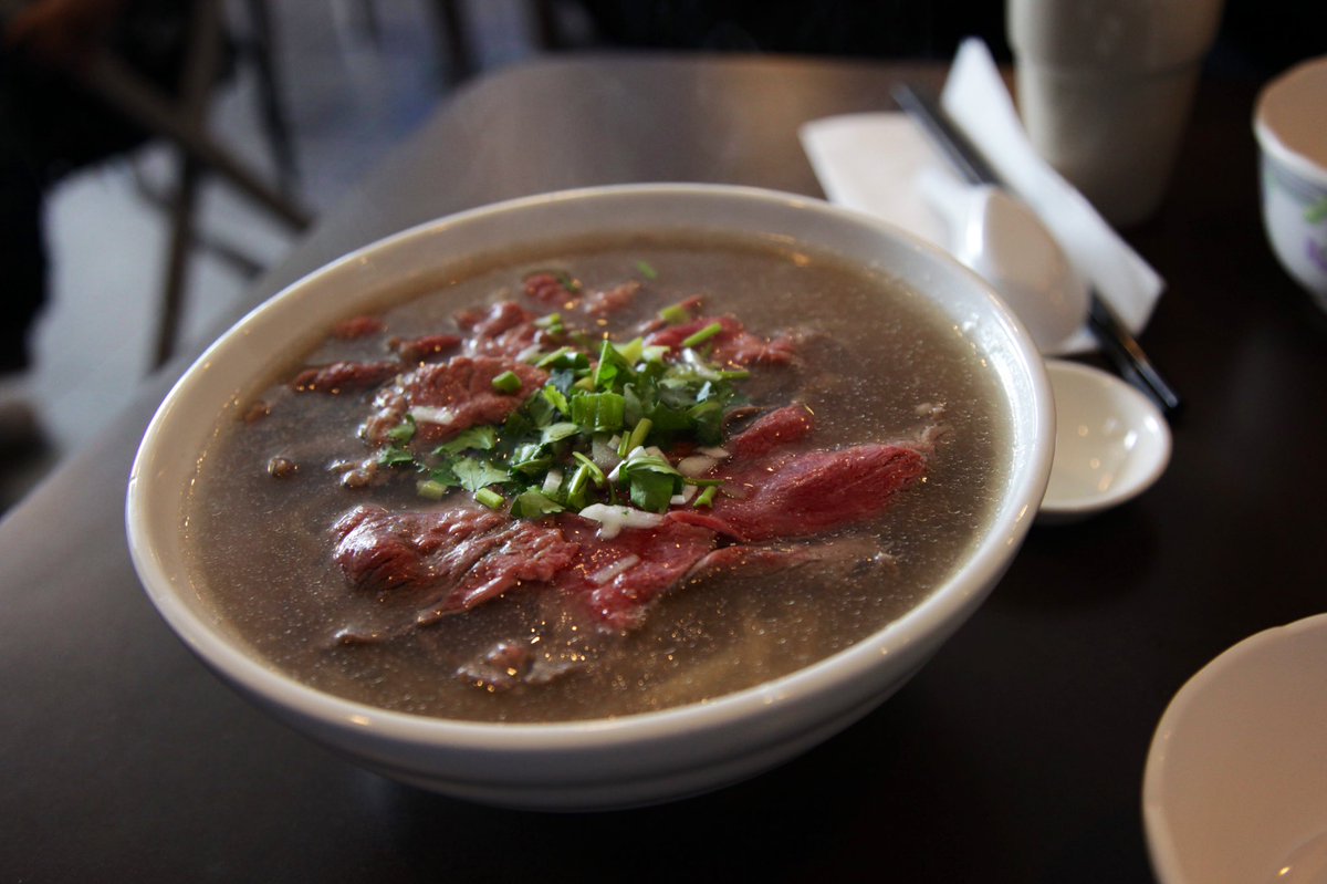 Mi mi restaurant, another institution. Nearly 30 years old this one, same family — extensive pan regional north to south menu, known for ga-chicken noodle soup dishes. The clay pot fish - Ca Kho To is excellent.