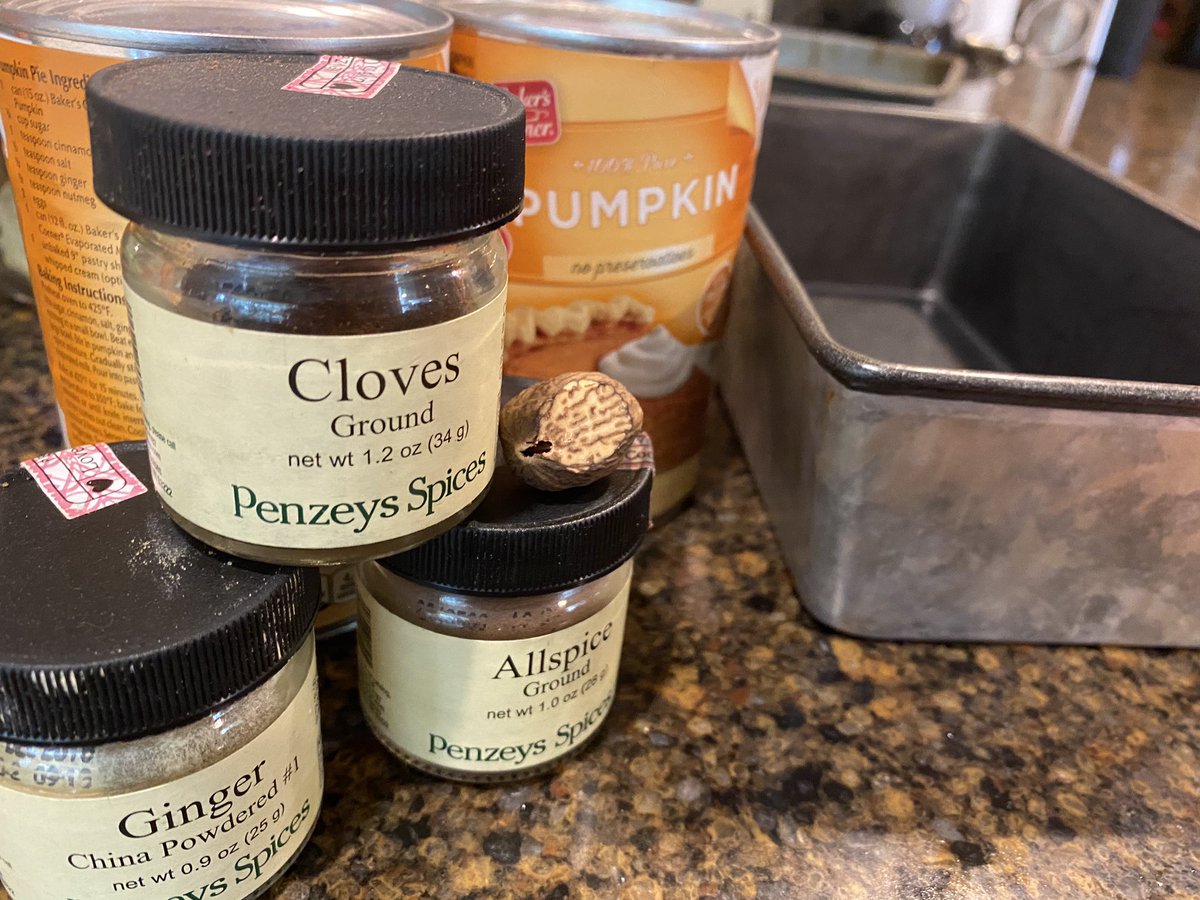 Obviously it comes down to the subtle difference in spices. Gingerbread requires a LOT more of every spice, especially ginger, nutmeg and clove. Not shown but vital: cocoa powder.