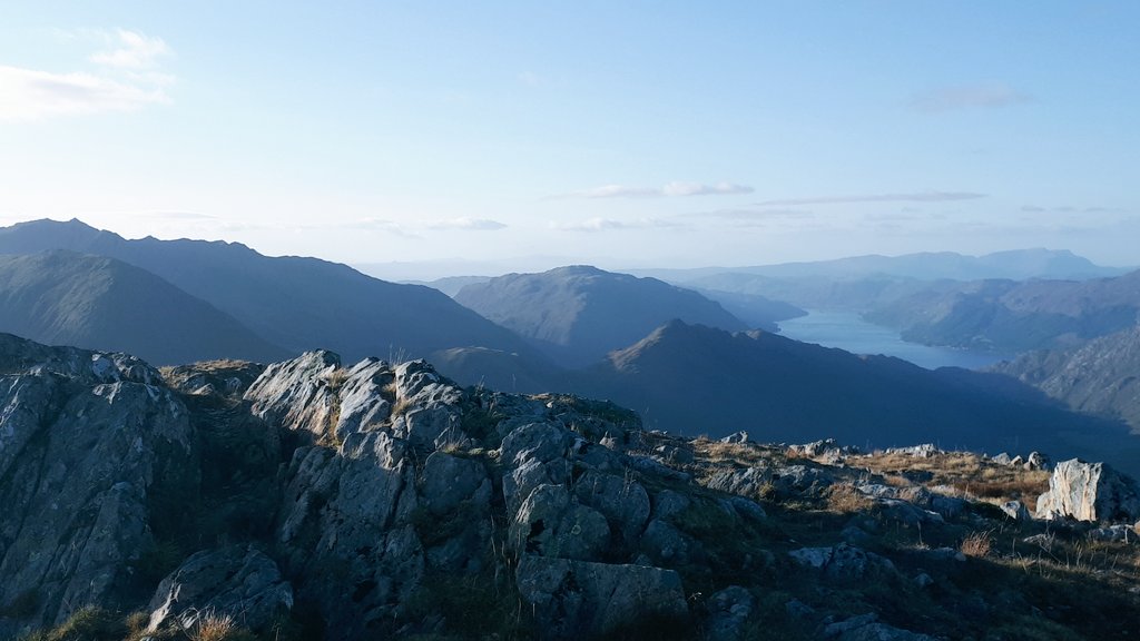 Looking down Loch Duich after a (long) overdue traverse of the South Glen Shiel Ridge.  No midgies. No rain. Likely got a decent sun tan. Cant think of many better days or locations to break the lockdown monotony.