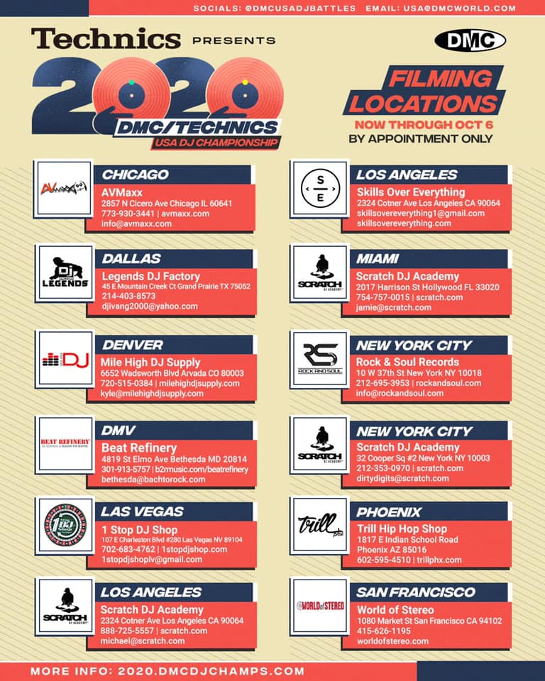 ScratchMiami's tweet image. 2020 @DMCUSADJBattlesUSA DJ Championship presented by @technics! 2020.dmcDJchamps.com.  Official mixer: @PioneerDJglobal. Supported by @VirtualDJ @dasaudio @12inchskinz @digitaldjpool @Innofader @STOKYO + Glowtronics + Mile High DJ Supply @DMC_DJ_Champs