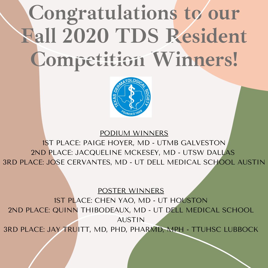 Texas Dermatological Society tweet media