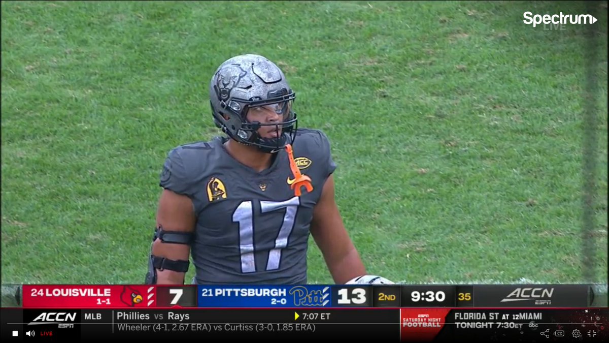 Louisville/Pittsburgh is an obvious multi-level abomination. from both teams, with like MAYBE one salvageable note independently.One, Pittsburgh, I'm just never going to understand this. The helmets have a decently cool logo tho, masked by I dunno, actual paint splashes