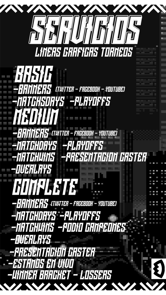 Te gustaría una línea gráfica para tu equipo esport o torneo?
Puedes escribirme al privado 🙌