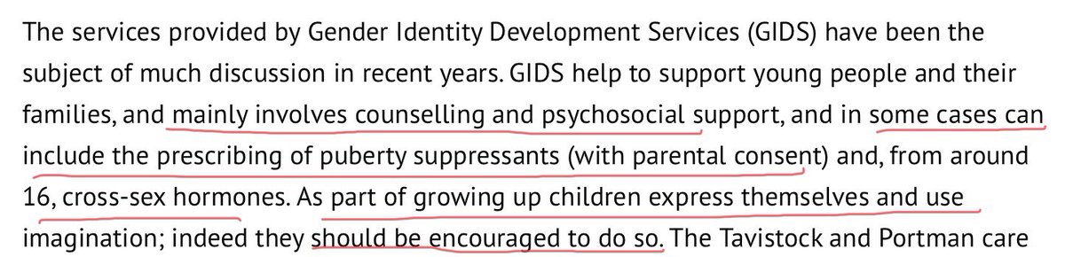 Since 2011 we have been giving  #PubertyBlockers to children as young as 10. They invariably go onto cross sex hormones. This will re dear them sterile. This is not just a handful of cases.