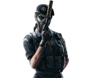 caveria+ her elite skin :D i want her to actually kill me. no joke. one time my team was down 0-2 because most of my teammates left, it was a 2v5 so i just asked the other team's cav to knock me & interrogate me. because cmon. CAV ON TOP OF YOU WHLE YOURE BLEEDING OUT WITH A